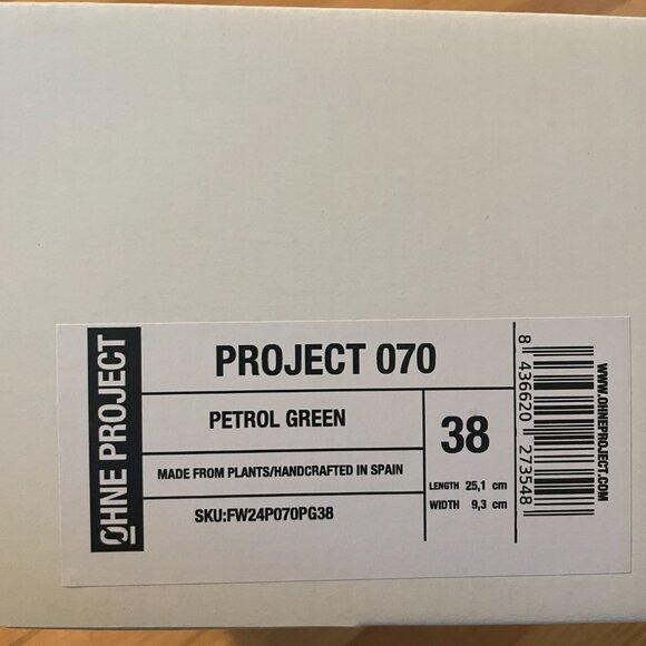 Ohne Project Barefoot Sneaker Project 070 Petrol Green, NWT Size 38 - Picture 9 of 12
